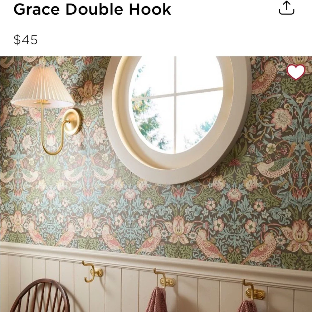 New Timeless Unlaquered Rejuvenation Double Wall Hooks! #2